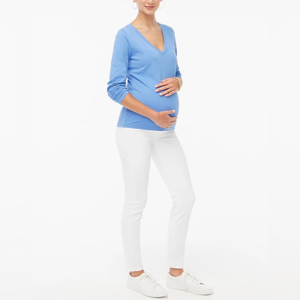 NWT J. Crew white maternity jean in signature stretch - Size 12 (31)